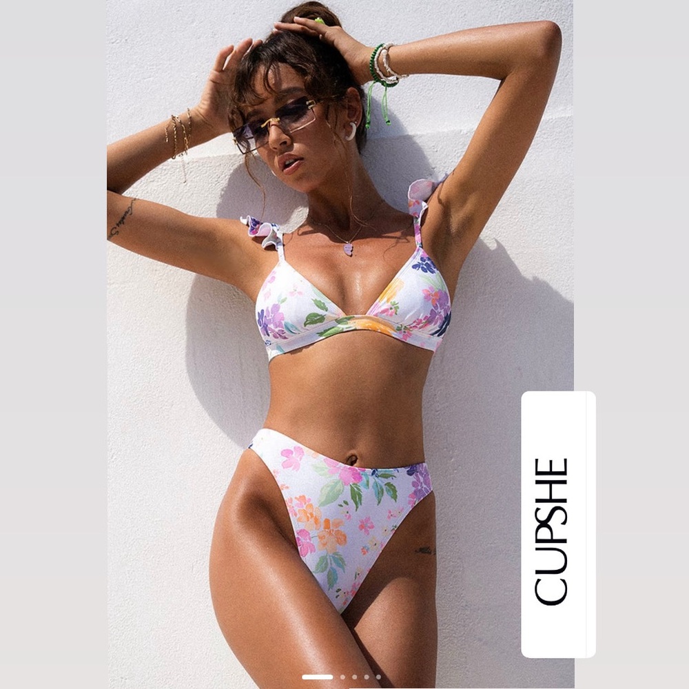 Cupshe Multicolor Floral Bikini NWT